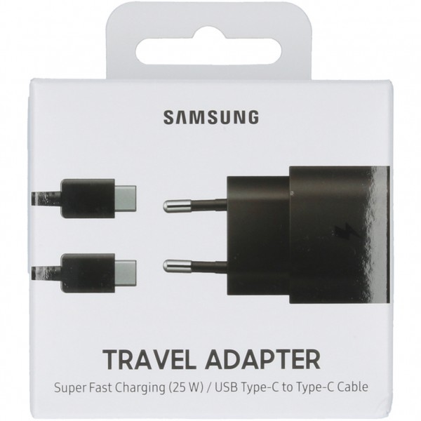 Chargeur Samsung Galaxy USB-C Ultra Rapide 3.0 (25W) EP-TA800 Noir